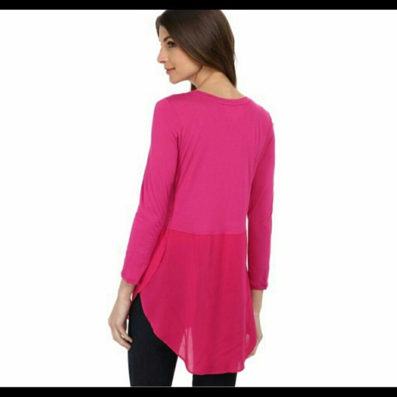 vince camuto pink blouse